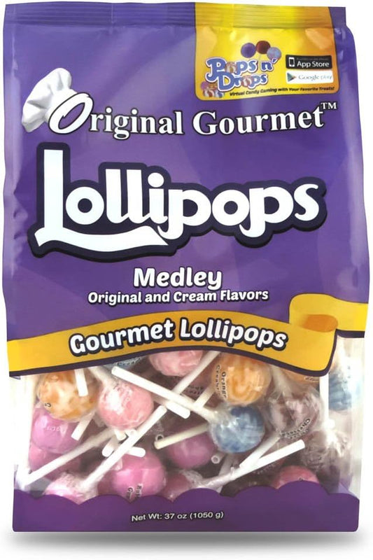 Original Gourmet Lollipops, Medley of Mini Lollipops, 100 Count