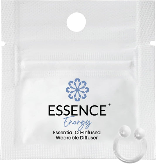 Essence Wearable Aromatherapy Nasal Diffuser – Energy Blend Essential Oil Nose Ring – Personal Scent Clip for Travel, Work & Everyday Use – Made in USA