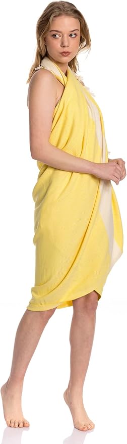 Clotho 4 Pack Oversized Turkish Towels Set for Bathroom and Pool - 100% Cotton 39 x 70 inch - Large Absorbent Fast Drying - Towel for