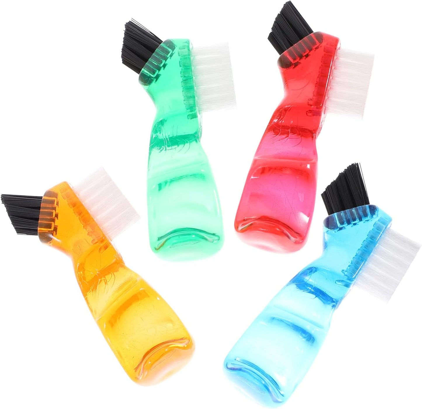 Healeved Brush 4pcs Dual Head Toothbrushes Hard Cleaning False for False Cleaning