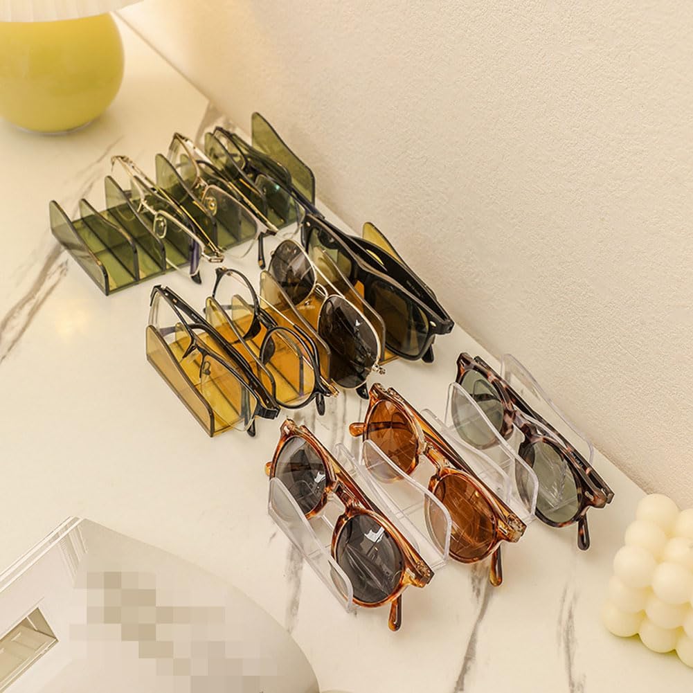 1 Piece Makeup Palette Organizer Acrylic Cosmetic Organizer 8-Section Eyeshadow Organizer Eyeshadow Blush Contour Palette Makeup Palette Cosmetic Organizer Eyeshadow Palette Organizer, Green