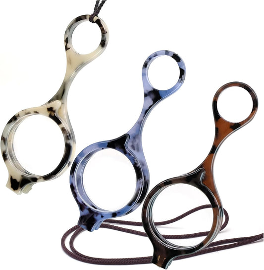 Sehnsucht 3 Pairs Necklace Reading Glasses Pendant Portable Magnifying Glass Handheld Readers for Women