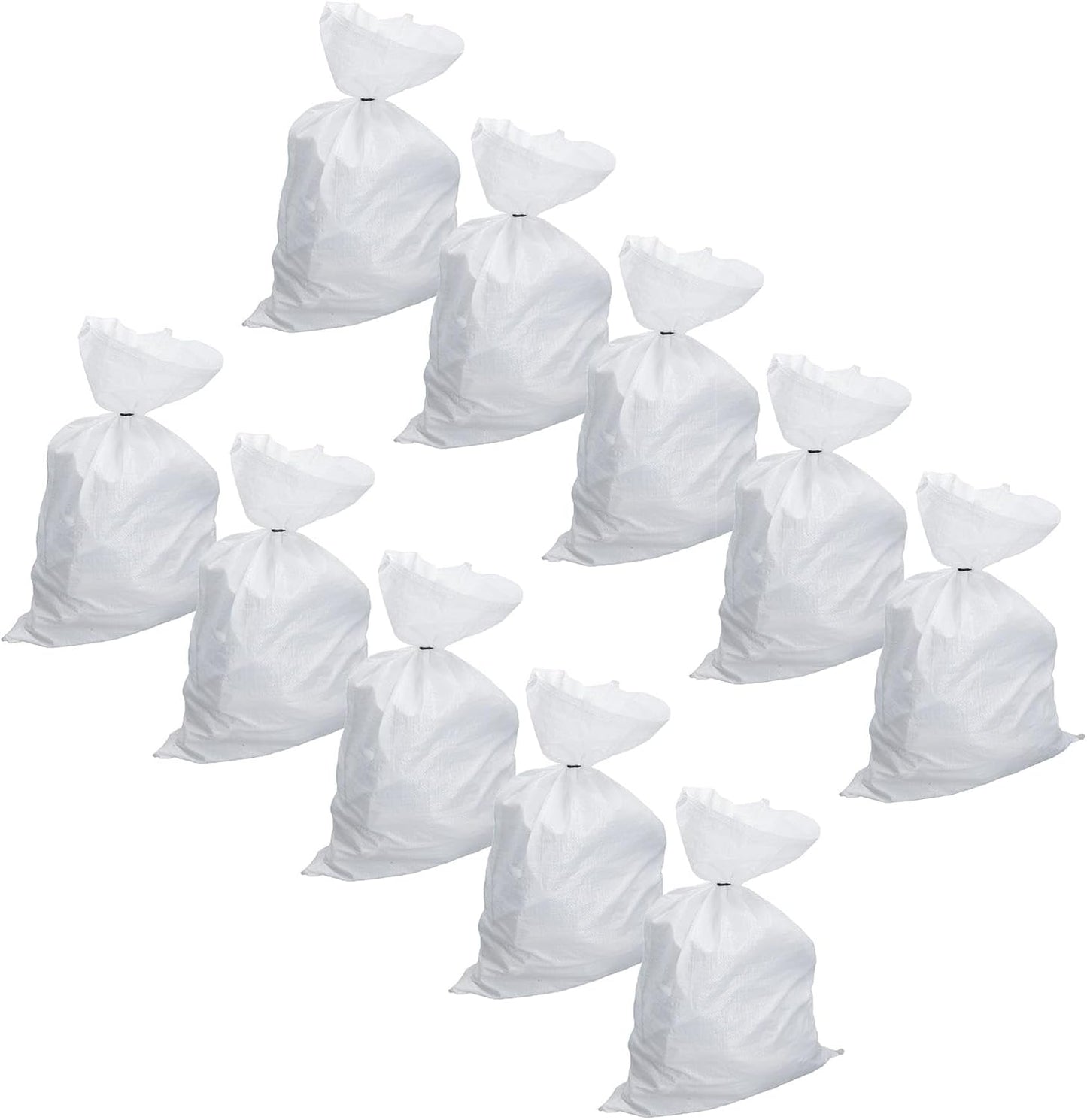 Heavy Duty Woven Polypropylene Bags Builder Sacks Rubble Logs 75 x 50cm 10pc