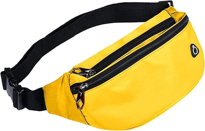 Fanny Packs for Men and Women, Waterproof Sports Waist Pack Bag for Travel Hiking Running Hands-free