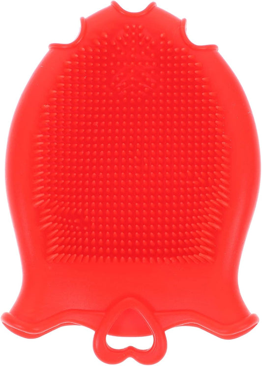 Beaupretty Silicone Baby Shampoo Brush with Soft Scalp Massager and Comfortable Grip Gentle Exfoliating Toddler Bath Scrubber for Hair Care and Relaxing Scalp Massage