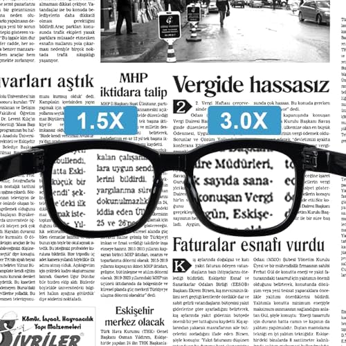 Eyekepper (Must Buy Both Eye) Metalless Reading Glasses Different Strength Each Eye Transparent-Left Eye+2.50