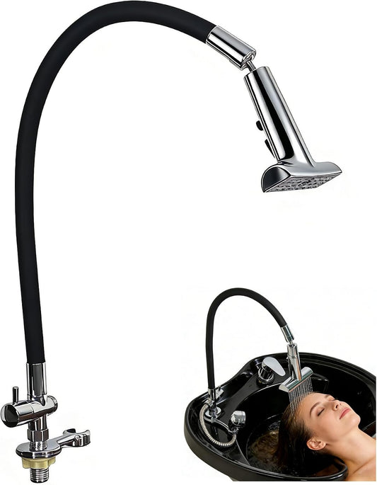Head Spa Waterfall Equipment, Adjustable Shampoo Bowl Water Circulation Attachment for Salon Home Massage Beauty & Scalp Care(Three Modes)
