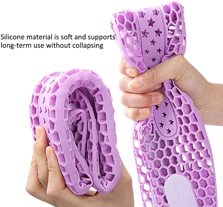 Neck Brace for Neck Pain and Support, Soft Silicone Cervical Collar for Sleeping, Adjustable Breathable Honeycomb Neck Protector Wrap, Keep Vertebrae Stable, Cervical Spine Pressure Relief (Purple)