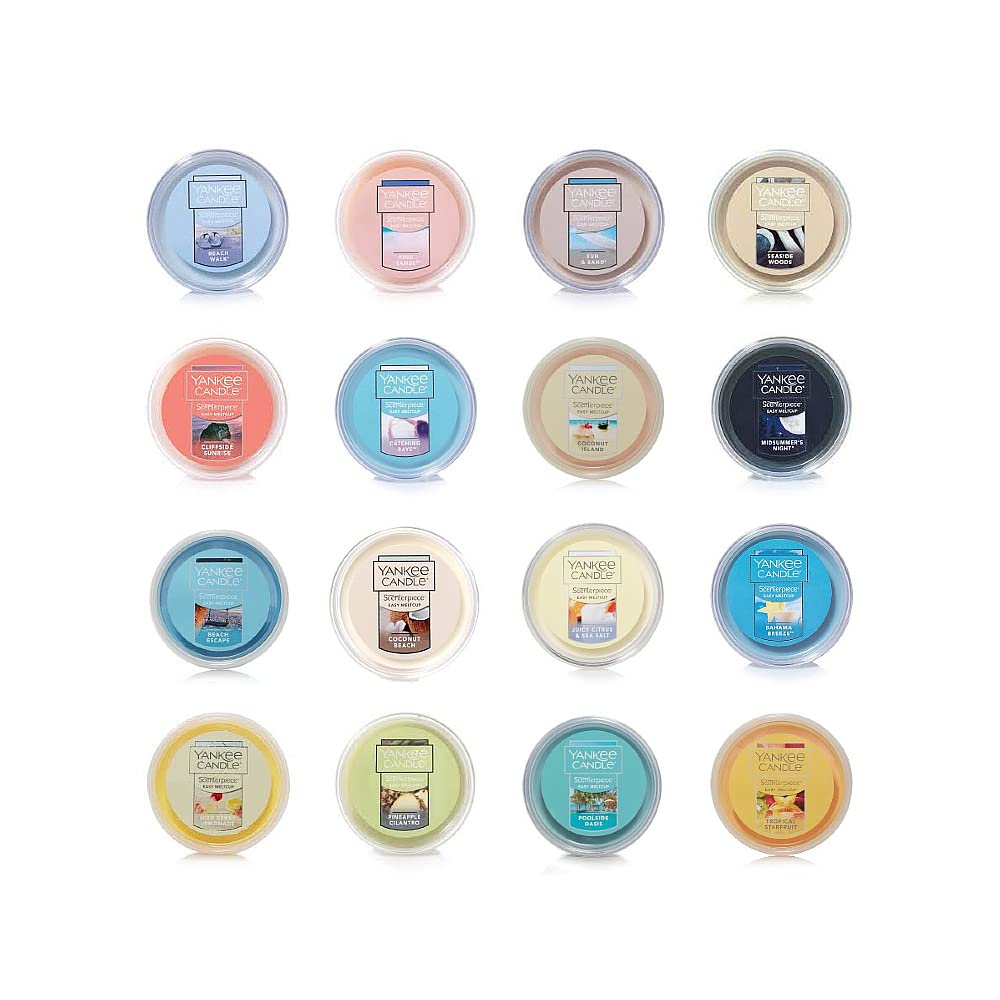 Yankee Candle Scenterpiece Easy MeltCups — Set of 4 Random Scent Sampler (Summer)