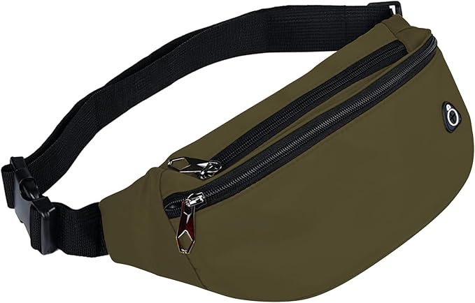 Fanny Packs for Men and Women, Waterproof Sports Waist Pack Bag for Travel Hiking Running Hands-free