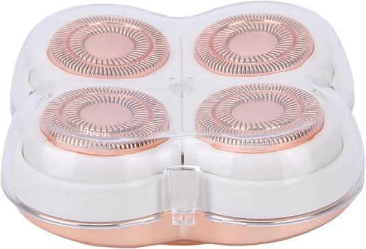 Hair Remover Replacement Head, Rose Gold Plated Replacement Head Convenient Installation Electric Hair Remover Head 360‑degree Floating Blade for Home Use