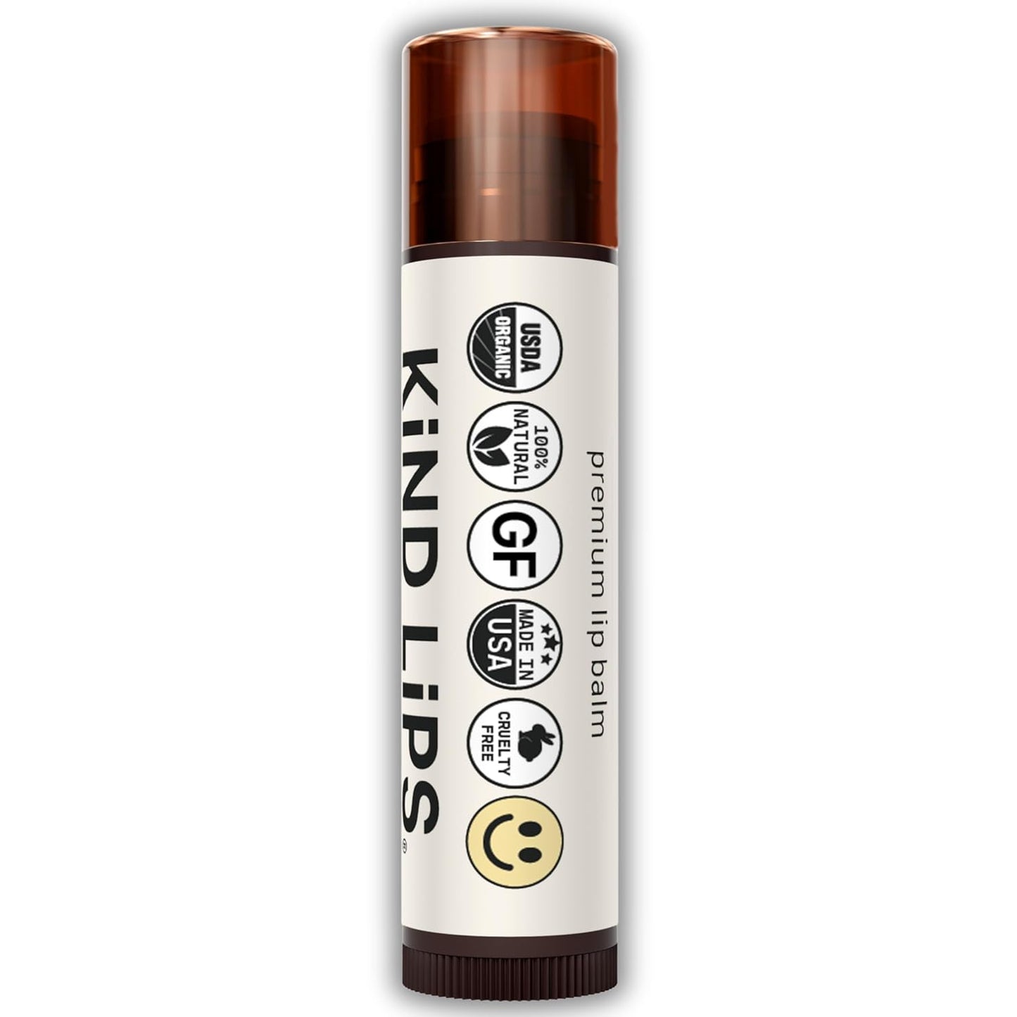 Kind Lips Vanilla Lemon Lip Balm 5-Pack - USDA Organic, Natural Chapstick Alternative for Dry Lips | Gluten-Free, Cruelty-Free
