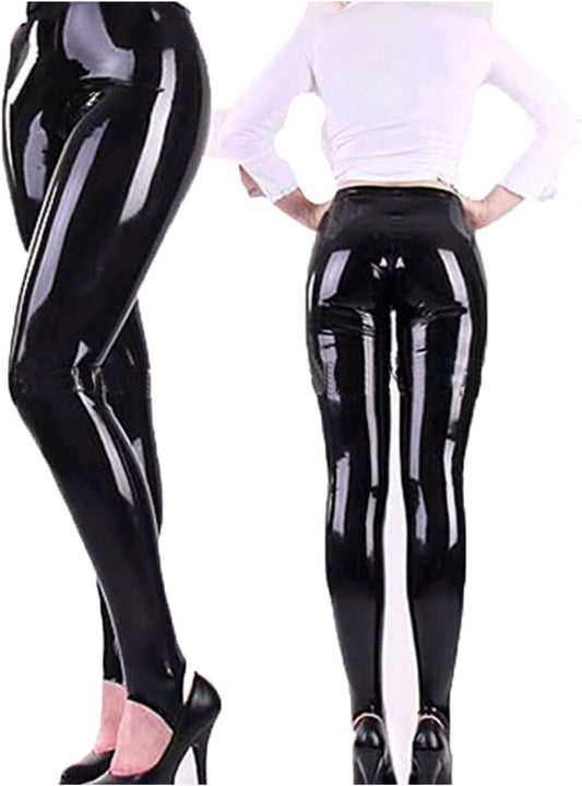 Women Latex Pants Gummi Trousers 0.4mm Unique Rubber Leggings Jeans Jeans