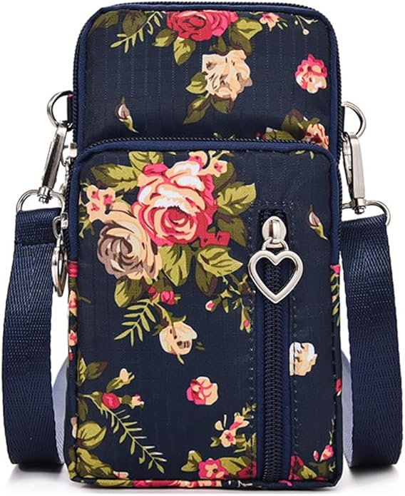 JANKS Small Crossbody Bag for Women - Mini Phone Purses with Crossbody Strap and Wallet - Nylon Arm Bag