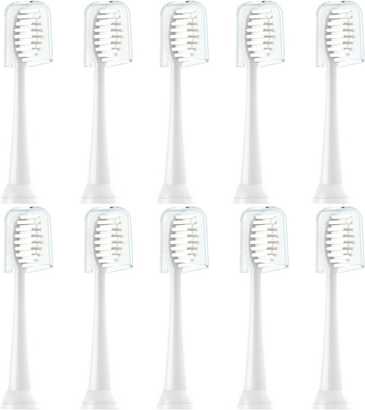 Replacement Toothbrush Heads 10 Pack Compatible with TAO Clean Electric Toothbrush,White