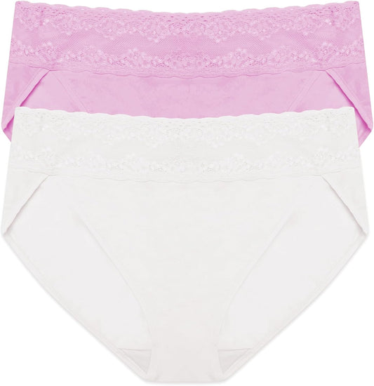 Natori Women's Bliss Perfection One Size French Cut Brief 2-Pack 773154P2