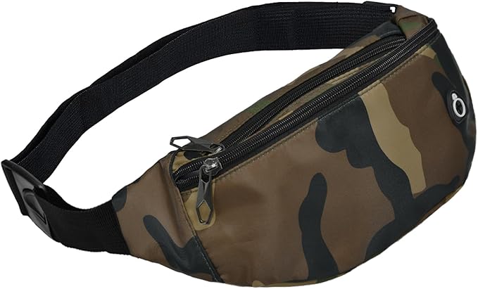 Fanny Packs for Men and Women, Waterproof Sports Waist Pack Bag for Travel Hiking Running Hands-free