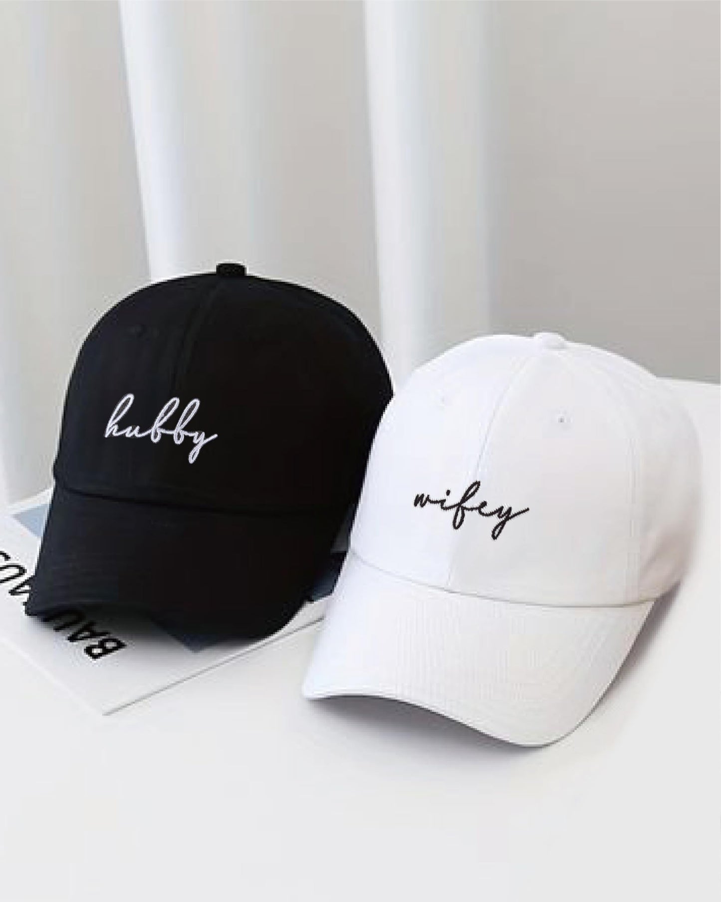 GroomBrideGifts Wedding Gifts for Couples, Hubby & Wifey Baseball Hats, Bridal Shower Gifts, Unique Gift for Engagement, Wedding, Honeymoon, Newly-Married Anniversary