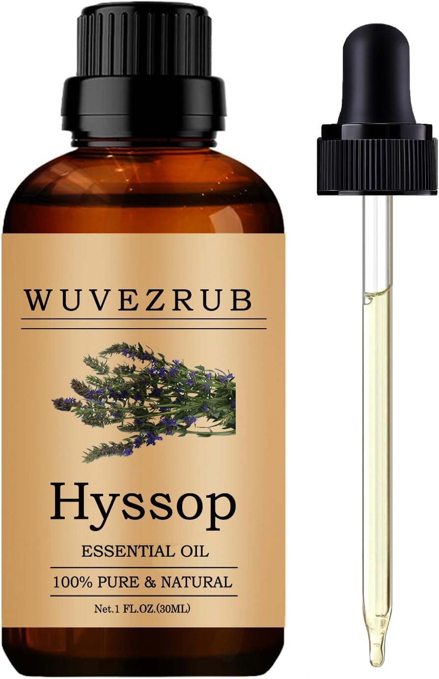 Hyssop Essential Oils, 30ML Pure and Natural Essential Oil for Aromatherapy Diffuser - Hyssop / 1 Fl Oz