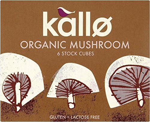 Kallo Organic Mushroom Stock Cubes 66g - Pack of 2