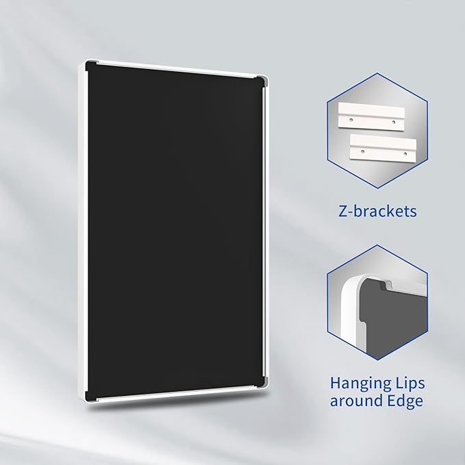 WEER White Bathroom Mirror 40X30 Inch, Rounded Rectangle White Metal Frame Mirror, Matte White Bathroom Vanity Mirror with Tempered Glass, Anti-Rust, Hangs Horizontally or Vertically