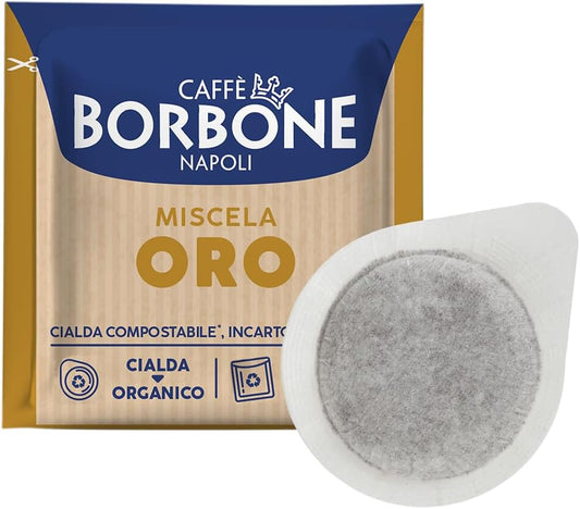 Caffè Borbone Espresso Pods, Miscela Oro Gold Blend, Dark Roast ESE Pods - 150 Count