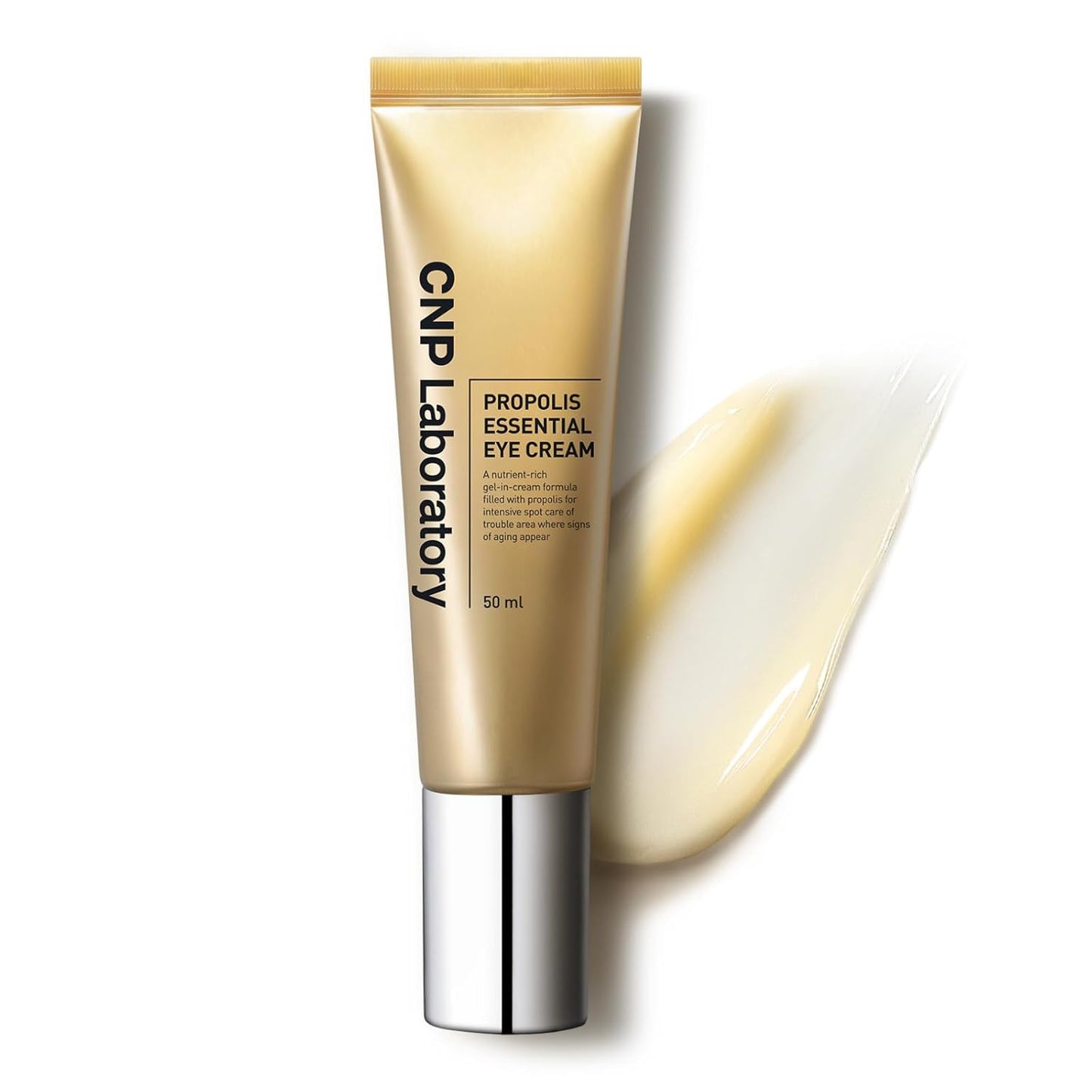 CNP Propolis Eye Cream (1.7 fl.oz / 50ml) - Nourishing Eye Cream with Propolis Extract, Ceramide, Lightweight Cream Texture, Firming Wrinkles, Korean Skin Care