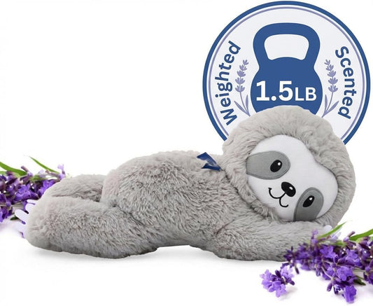 Lilly's Love Heatable & Coolable Lavender Scented Weighted Stuffed Animal - Microwavable Heatable Pad for Kids & Adults - Machine Washable Plushie - Calming Stuffed Animal for Anxiety