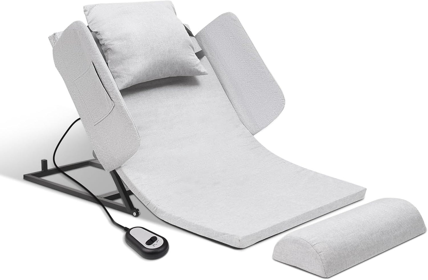 Electric Lifting Bed Backrest with Remote Control, 2–80° Adjustable for Elderly to Sit Up Easily, Comfortable Support for Eating and Resting, 300lb Capacity
