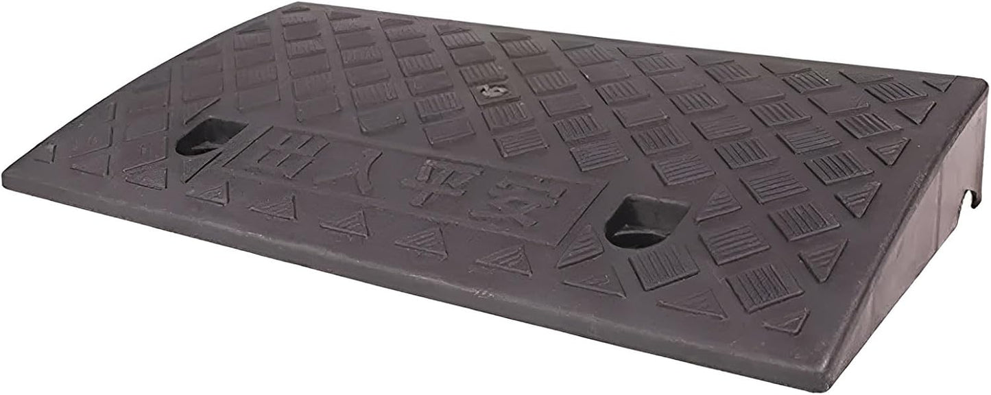 2.7-5" High Curb Ramp, Portable Lightweight Plastic Threshold Ramp, Car Ramp Kerb Ramp for Driveway, Loading Dock, Sidewalk, Scooter, Bike, Motorcycle(Black,Height 9cm/3.5inch)