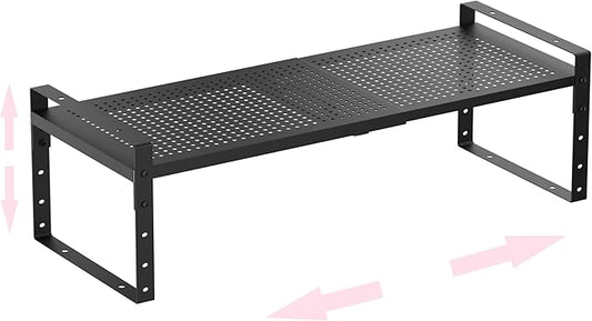 Multi-Functional Metal Shoe Rack, Space-Saving, Perfect for Entryway, Closet, Bathroom, etc. - Sturdy and Durable, High Weight Capacityï¼1PACK/Black/Large