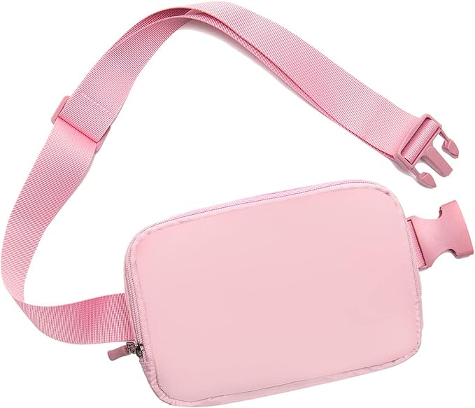 Belt bag Fanny pack crossbody bags for women Everywhere belt bag (pink)