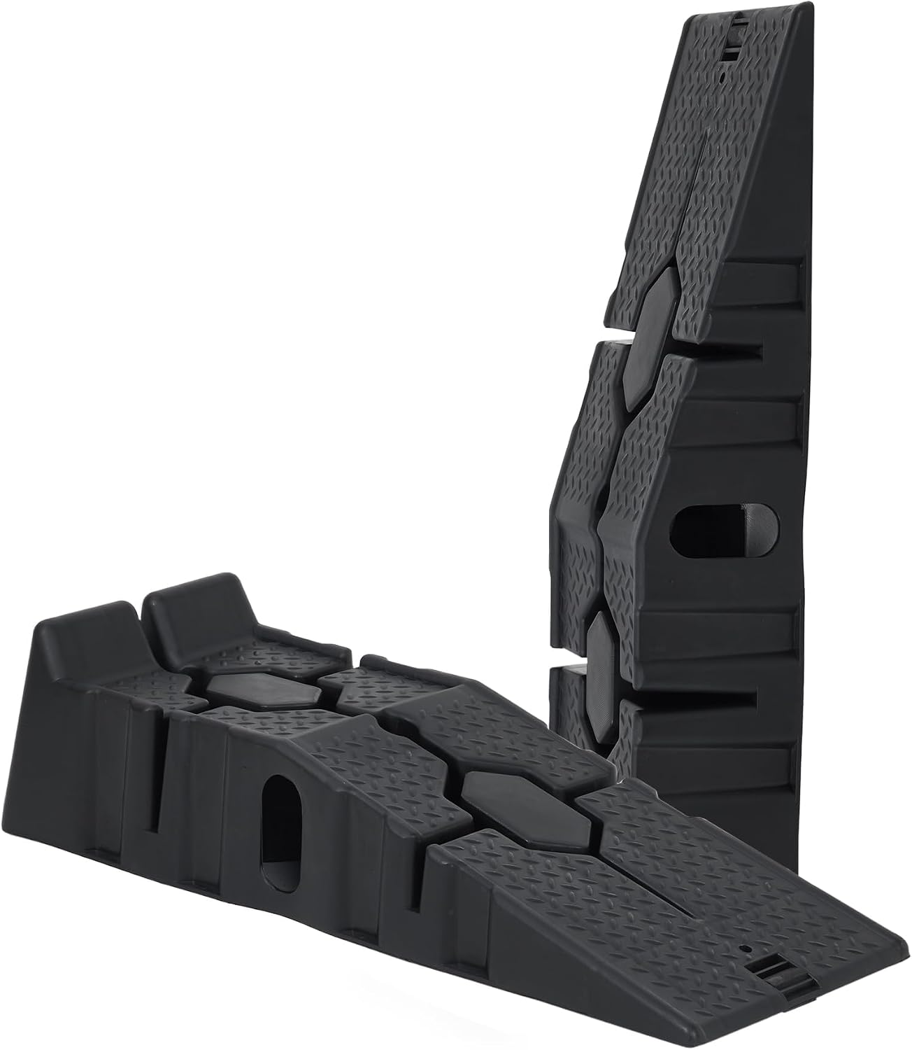 Garvee Plastic Car Service Ramps,Portable Low Profile Car Ramps for Maintenance or Oil Changes,5 Ton (12000 LB) Capacity,Lift Height 6.7 in, Home Garage,Vehicle Auto Garage Repair 2 Pack