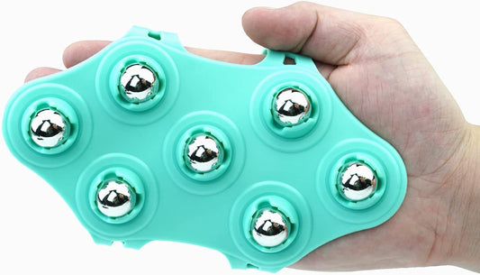 Massage Ball, Roller, Hand Held Massager, Therapy Ball, Back Massager, Trigger Point Ball, Foot Massage Ball, Green
