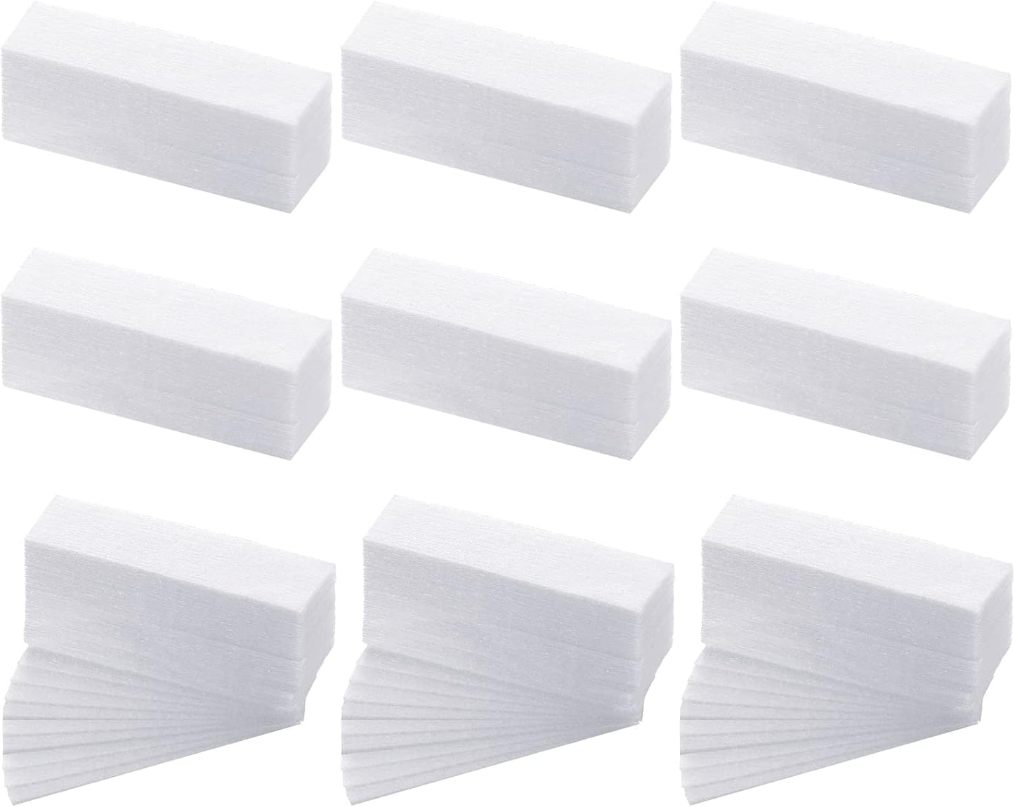 800 Pcs Non Woven Waxing Strips Hair Removal Wax Paper Facial and Body Epilating Strips for Girls Women Men