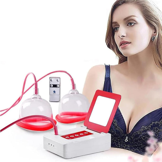 Electric Breast Massager Cup, Enlargement Breast Massage Enhancement Machine with 5 Intensity Levels, Prevent Sagging