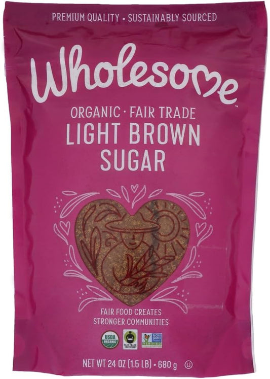 Wholesome Sweeteners Organic Light Brown Sugar -- 1.5 lbs - 2 pc