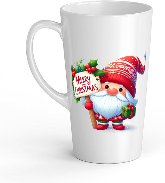 White Ceramic Kids Nain Mug - Large 483 ml, Perfect for Hot Chocolate or Milk, Fun and Easy to Use