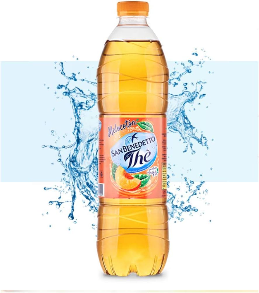 Peach Ice Tea, Bottled Ice Tea Drink, Product of Italy, 50.7 fl oz - PACK OF 3