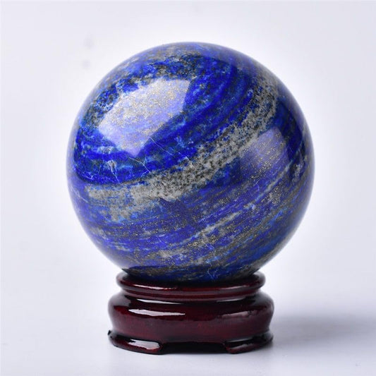 Lapis Lazuli Crystal Sphere Blue Quartz Crystal Ball Craft Meditation Balls for Witchcraft and Decorative Balls (50-60mm)