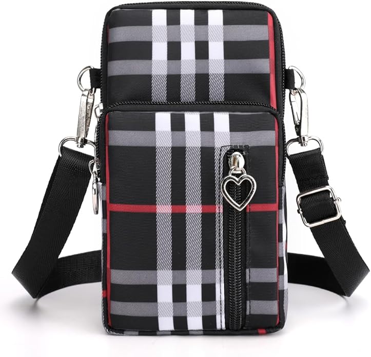 JANKS Small Crossbody Bag for Women - Mini Phone Purses with Crossbody Strap and Wallet - Nylon Arm Bag
