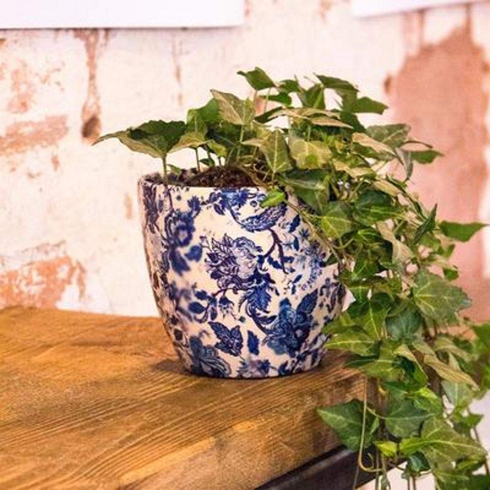 Ivyline Monza 6" Vintage Planter - Blue"