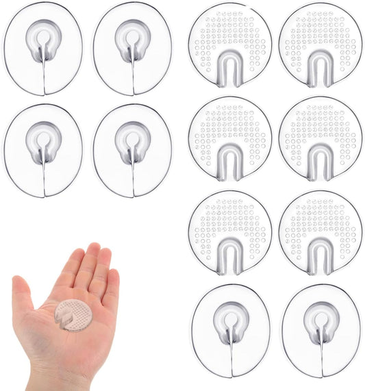 MAGICLULU 6 Pairs Clear Gel Toe Post Protectors, Transparent Pu Sandal Post Cushions, Anti-Slip Blister Prevention Pads for Sandals & Slippers, Foot Pain Relief Inserts for Adults, Unisex
