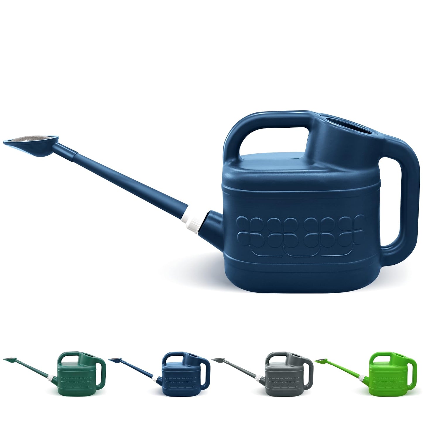 2 Gallon Watering Can for Outdoor Plants, Plant Watering Can with Removable Long Spout and Stainless Steel Sprinkler Head, Large Water Can for Garden Flowers Vegetables