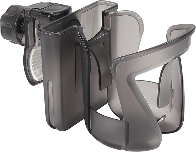 Accmor 2-in-1 Walker Cup Holder with Phone Holder, Wheelchair Cup Holder, Rollator Cup Holder, Cup Phone Holder for Walker, Wheelchair, Rollator, Mobility Scooter