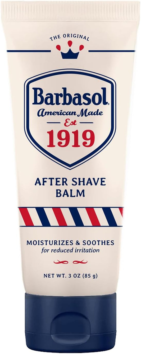Barbasol 1919 After Shave Balm | Post Shave Balm for Men of All Skin Types | Travel Size Aftershave Cream Soothes, Moisturizes Skin w/Vitamin E, Provitamin B5, Distilled Witch Hazel, 3 OZ (Pack of 1)