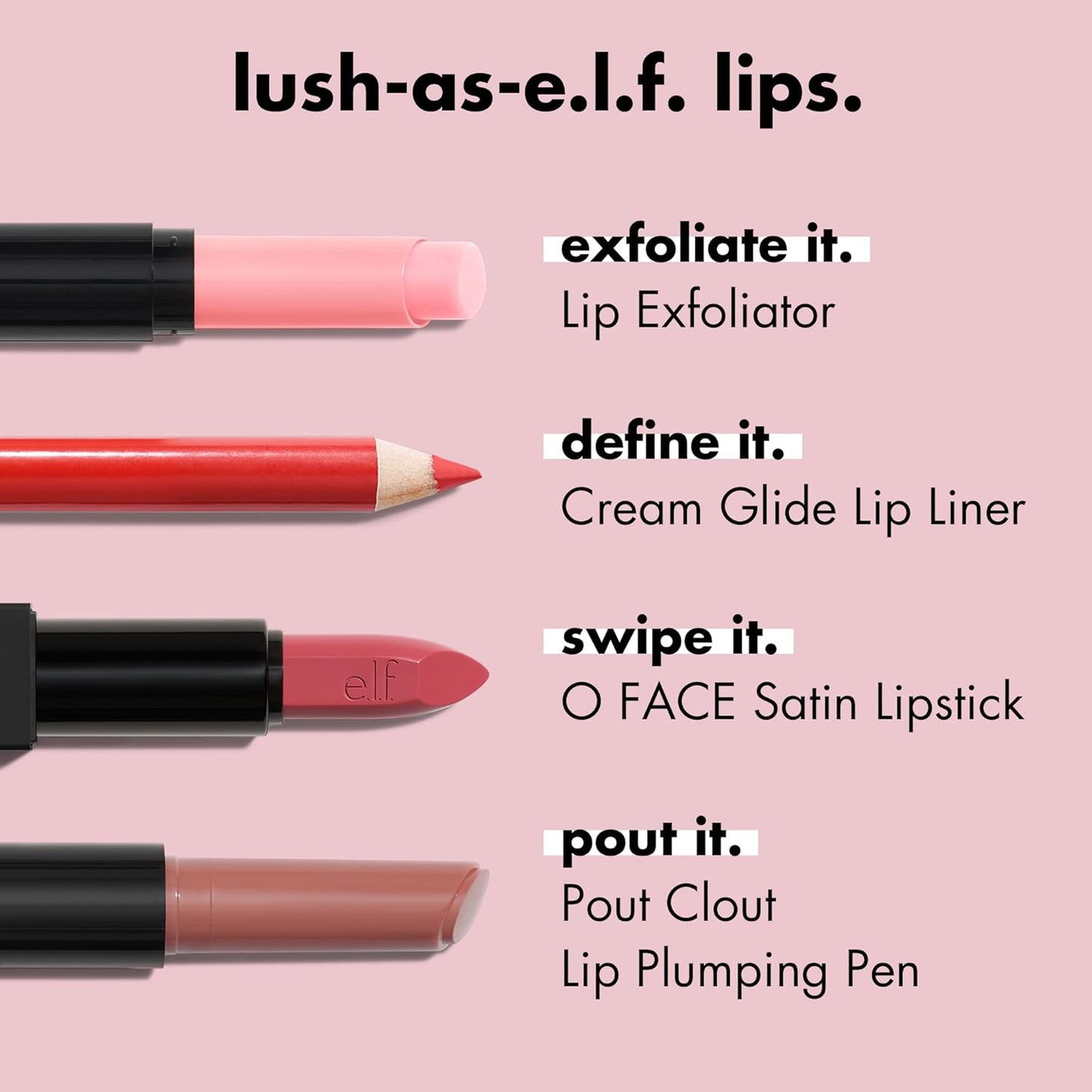 e.l.f. Cream Glide Lip Liner, Highly-Pigmented Pencil For Shaping & Sculpting Lips, Semi-Matte Finish, Vegan & Cruelty-Free, Cinnamatic