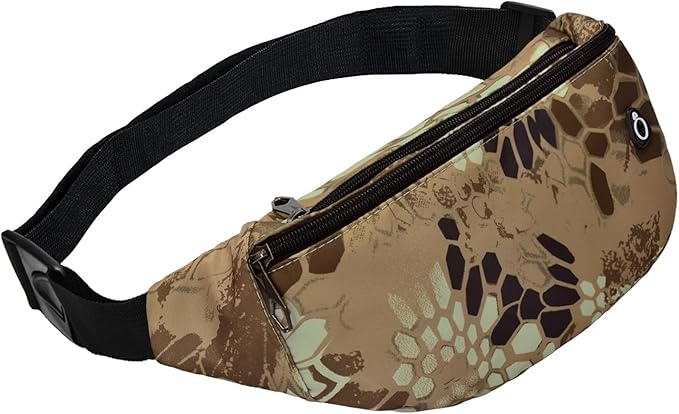 Fanny Packs for Men and Women, Waterproof Sports Waist Pack Bag for Travel Hiking Running Hands-free