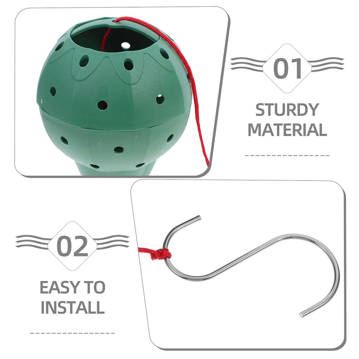 BESPORTBLE 5pcs Hanging Strawberry Planters with Side Holes, Round Small Indoor Pots for Succulents, Orchids, and Hydroponic Gardening, Multipurpose Plastic Containers for Home Patio