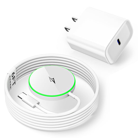 Apple Magnetic Mag safe Charger 6FT[Apple MFi Certified]15W Fast Wireless Charging Pad for iPhone Air/17 Pro/16 Pro Max/16 Pro/15/14/13/12,iPhone Wireless Charger Fast Charging for AirPods Pro 3/Pro 2